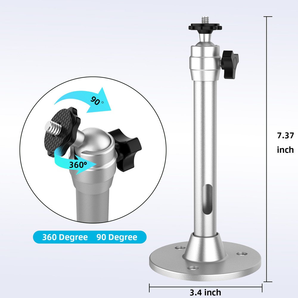 Universal Projector Mount Bracket, Aluminum Ceiling Wall Holder- Home Projectors