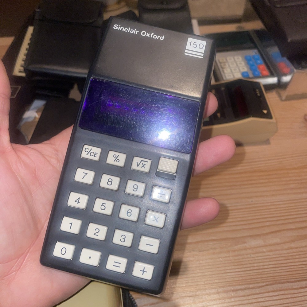 Vintage Sinclair Oxford 150 arithmetic Calculator
