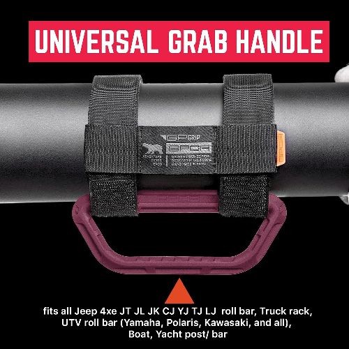 Universal Grab Handle, Patented Nylon Roll Bar, Sturdy Straps, Fits All 2 Pack