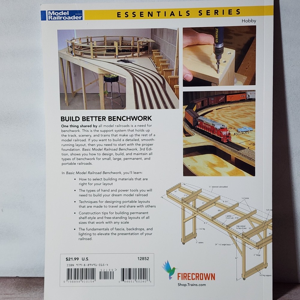 Basic Model Railroad Benchwork Firecrown Publishing Model Railroad Book 12852