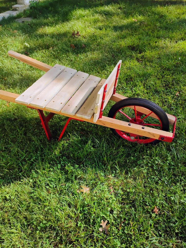 antique vintage wheelbarrow