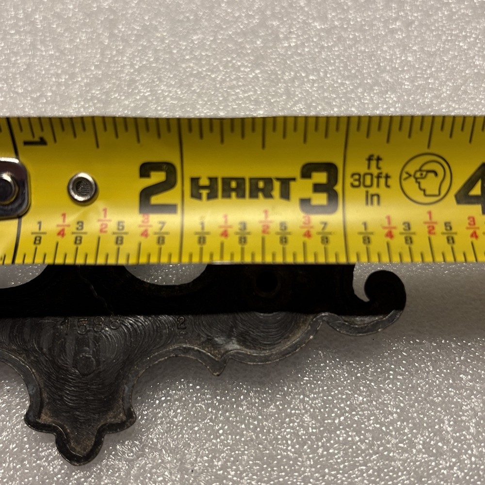 Vintage Drop Bat Bail Drawer Pull Handle Brass 2.5” Center