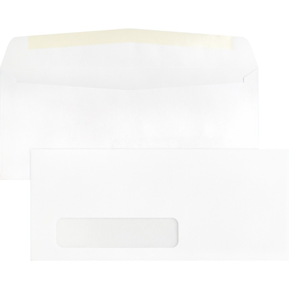 Business Source BSN42251 #10 Window Envelopes 500/box White