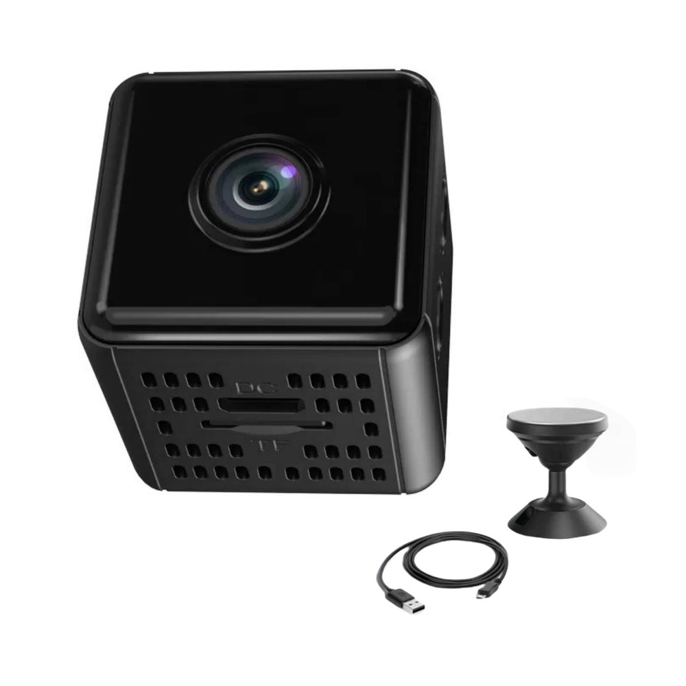 1080P HD Mini WiFi Camera w/Night Vision Motion Alert iOS Android Security Cam