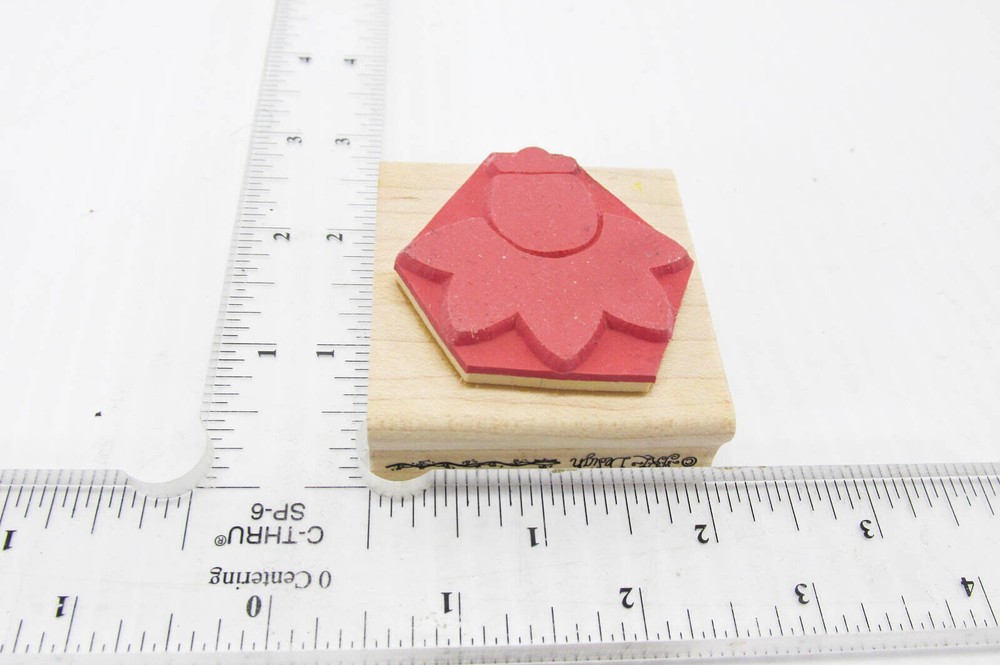 Blooming Flower Head Rubber Stamp - Stamp Set G120