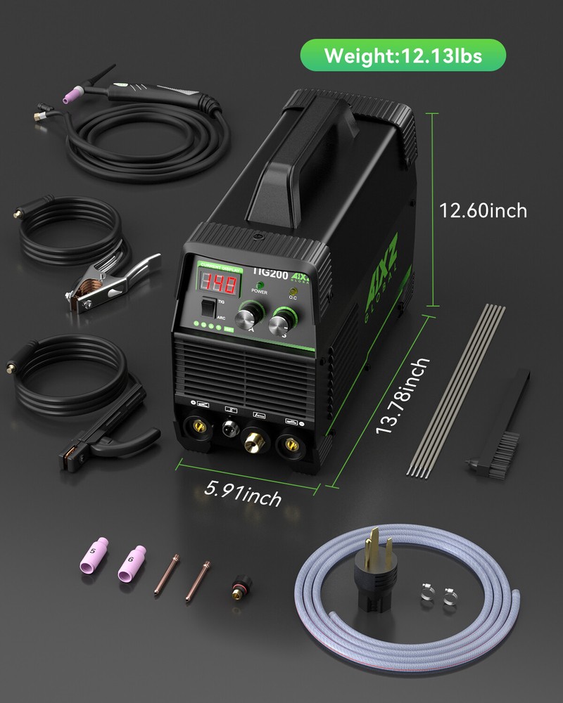 High Frequency 2 in 1 Stick TIG Welder Machine 110V/220V with Post Gas Function
