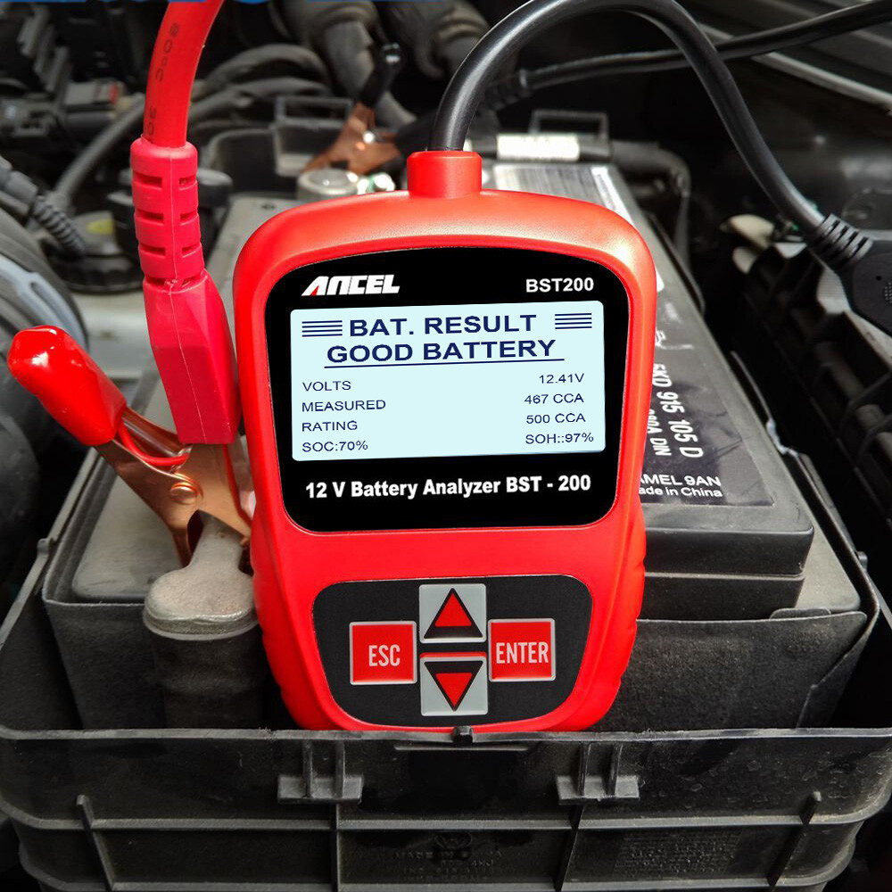 ANCEL BST200 12V Car Battery Load Tester Charging System Analyzer 100-1100CCA