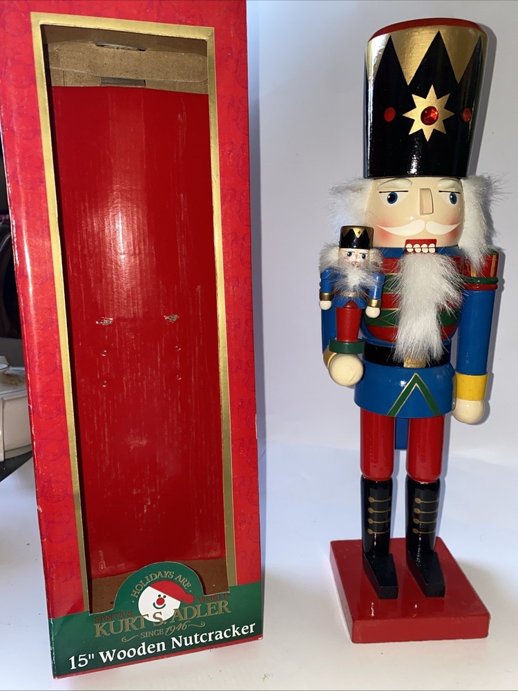 Kurt Adler Wooden Nutcracker, 15"