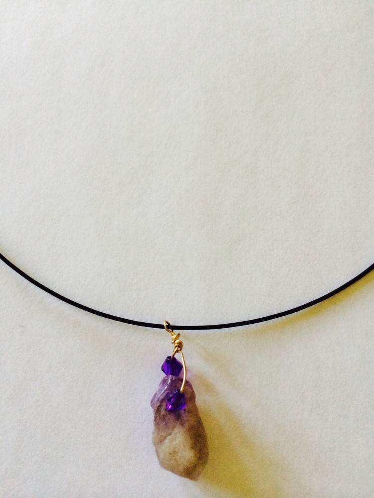 Fun Amethyst beach choker