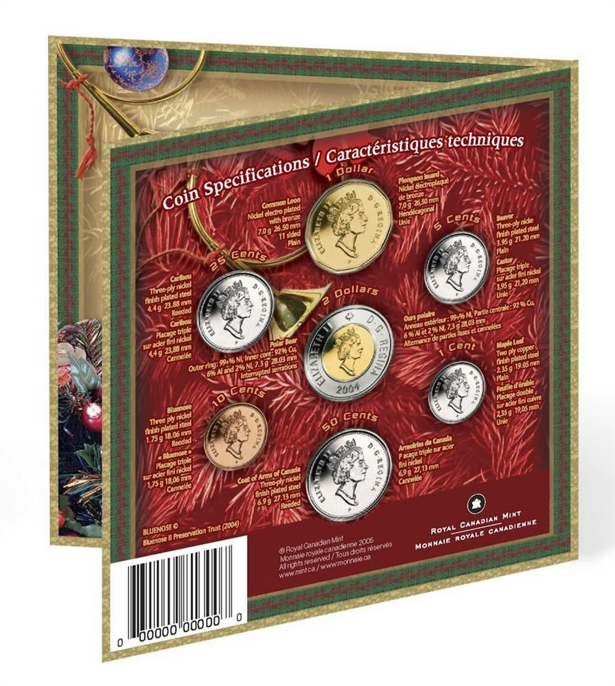 2004 Canada Holiday Gift Set of Coins