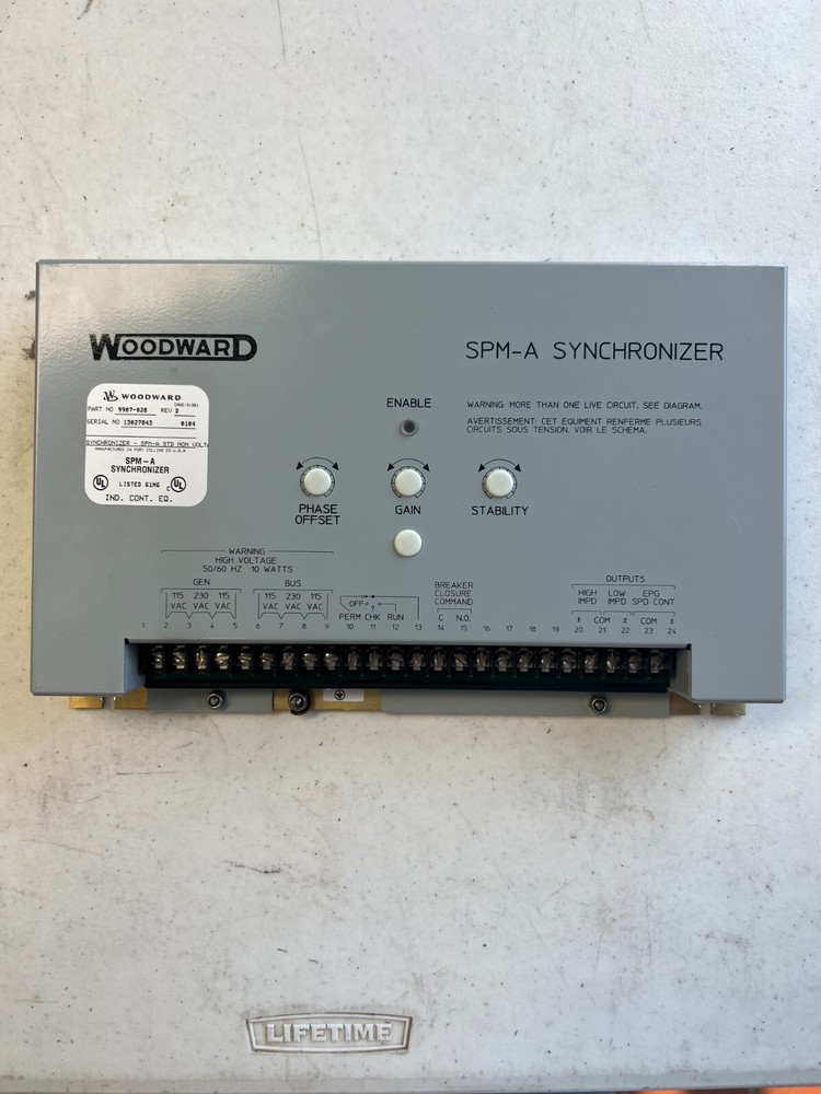 Woodward 9907-028 SPM-A Synchronizer Module Rev D