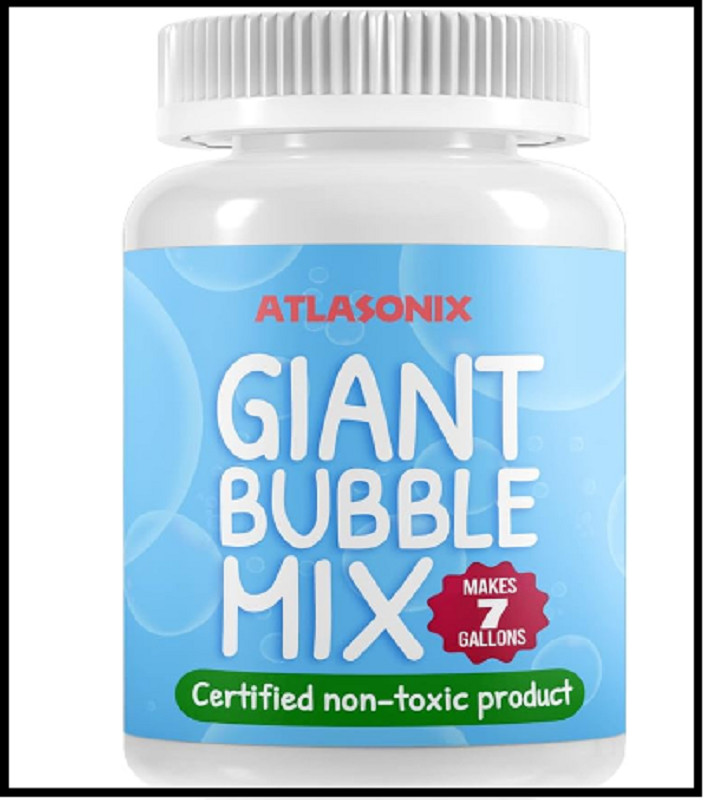 Atlasonix Giant Bubble Solution 7 Gallons - Bubble Refill, Giant Bubble Mix for