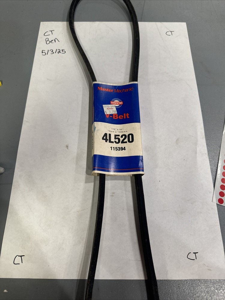 Master Mechanic 4L520 Belt
