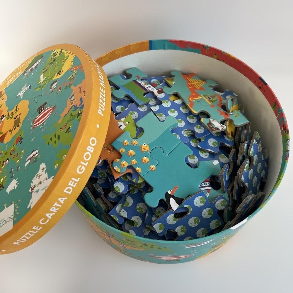 Scratch World Map Puzzle 150 Pieces