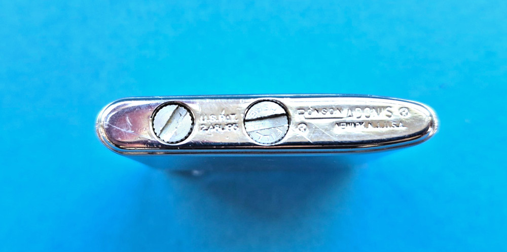 Vintage Ronson Adonis Cigarette Lighter Used Engraved