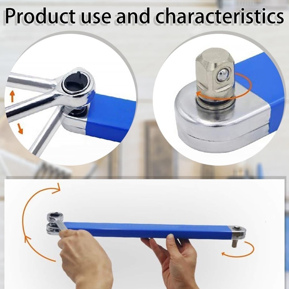 with 4 Extender Adapter 1/4", 3/8", 1/2" Multifunctional Upgraded