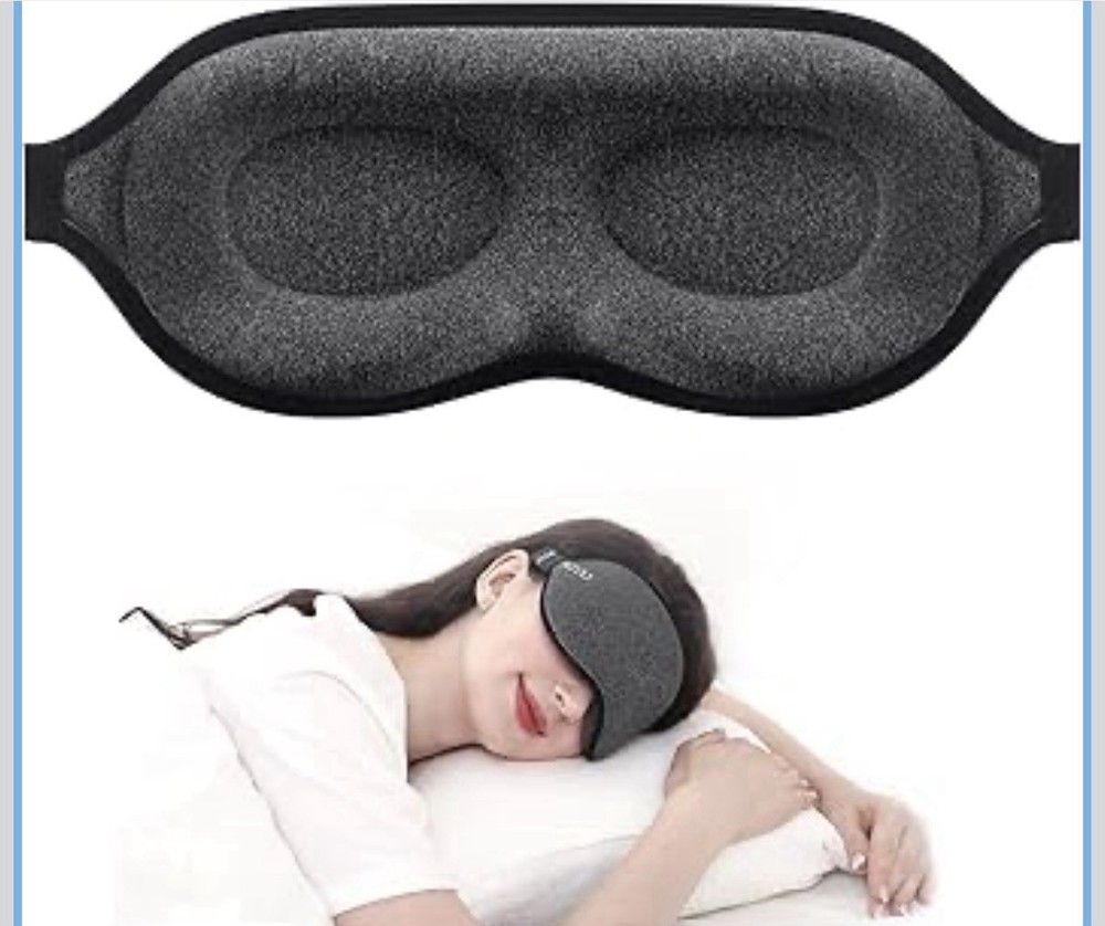 MZOO Luxury Sleep Mask for Back, Side Sleeper, Complete Light Blocking Sleeping