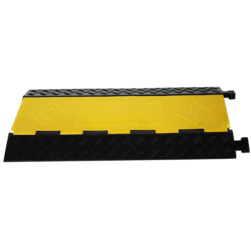 TECHTONGDA 5-Cable Rubber Electrical Wire Cover Protector Ramp Cable Protection