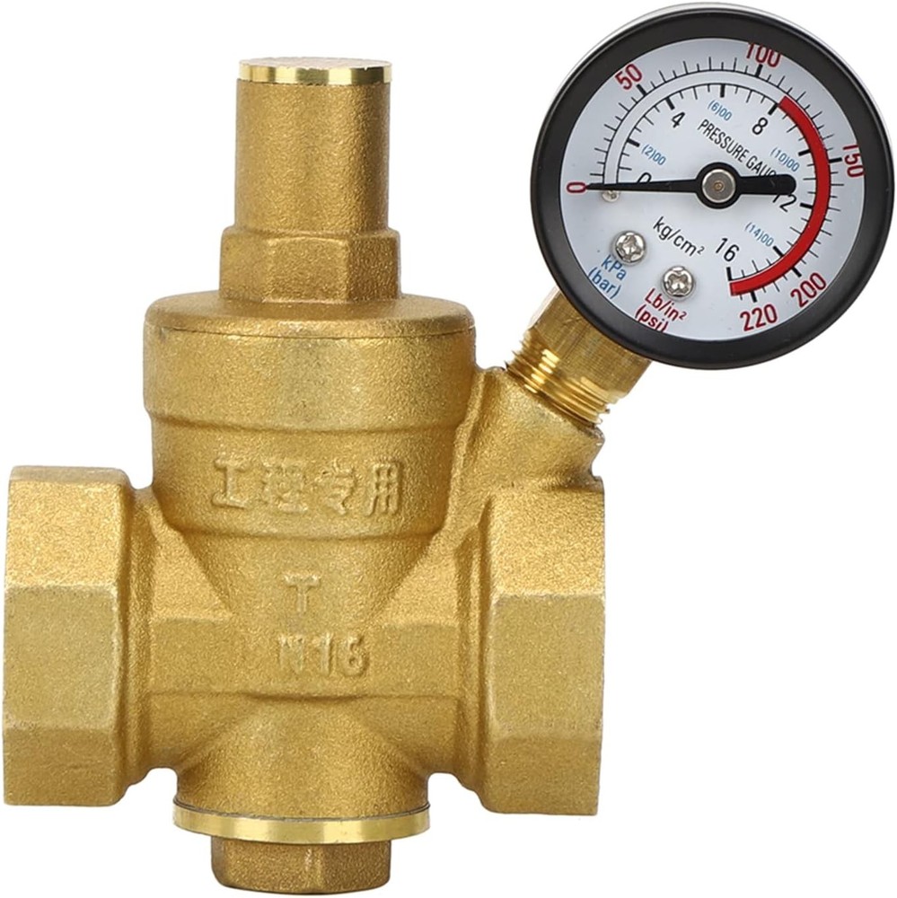 DN25 Water Pressure Regulator 1 inch Valve Brass...