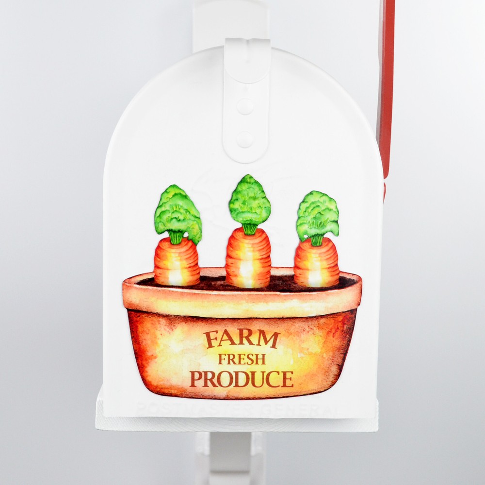 Mailbox Magnet Partial Cover Carrots Plain or with Address Nbrs