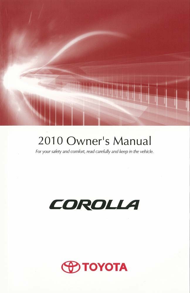 2010 Toyota Corolla Owner's Manual