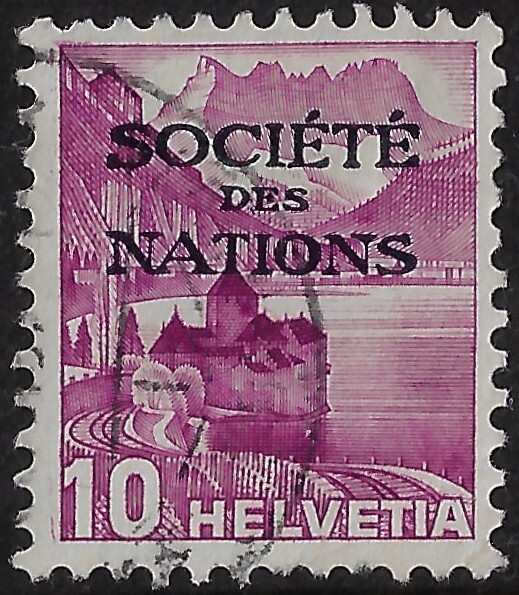 Switz. Scott 2Ø49a, type I,  used, 10c violet, VF, CV $8                 (a5938b