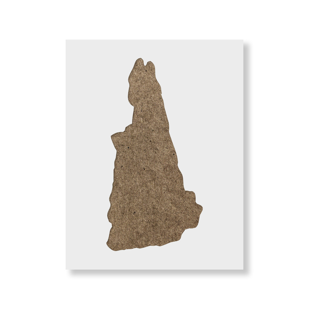 New Hampshire State Stencil - Durable & Reusable Mylar Stencils
