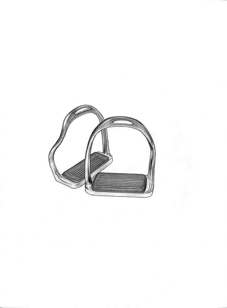 Stirrups Graphite Drawing