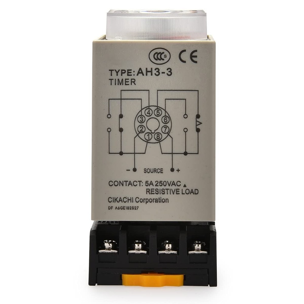 Baomain AC 220V AH3-3 Time Delay Relay Solid State Timer 8 Pins 60Min with...