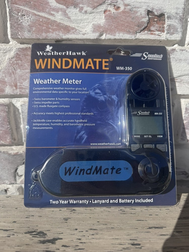 WeatherHawk WindMate WM-350 Weather Meter SpeedTech Instruments Powers