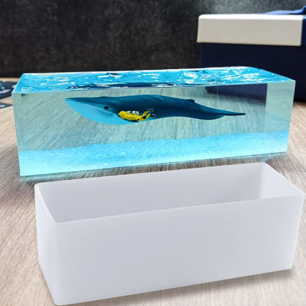Large Rectangular Resin Mold for DIY Epoxy Crafts and Geometric Art