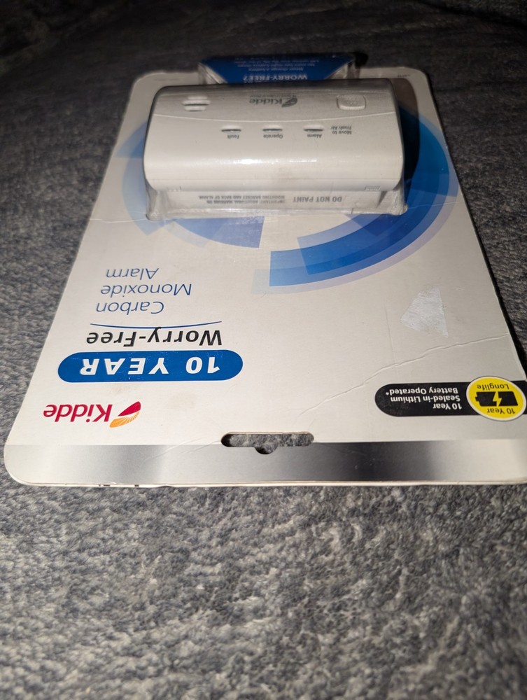 Kidde 10-Year Battery Powered Carbon Monoxide Detector w LED Alarm Warning Light