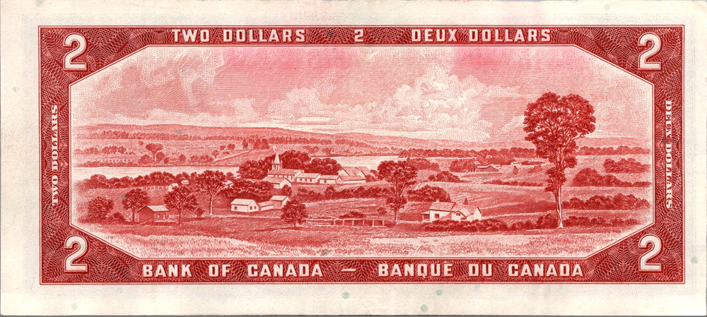 Canada 2 Dollars 1954 BC-38d AU-UNC