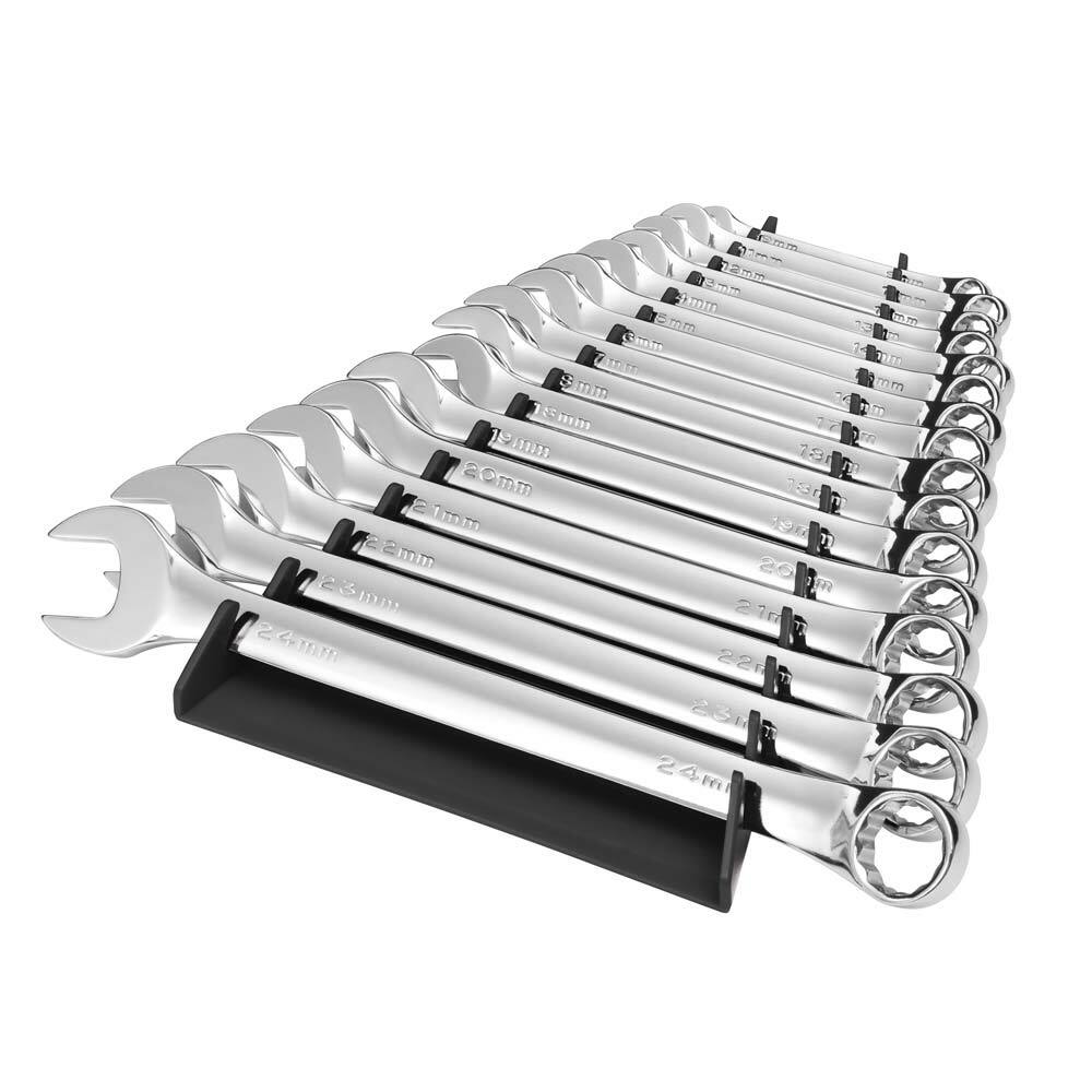 Ernst 5161 16-Tool Reverse Wrench Tray Organizer BLACK