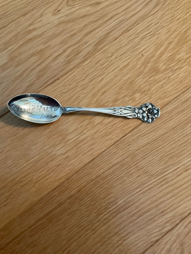 Watson unidentified floral five o'clock spoon