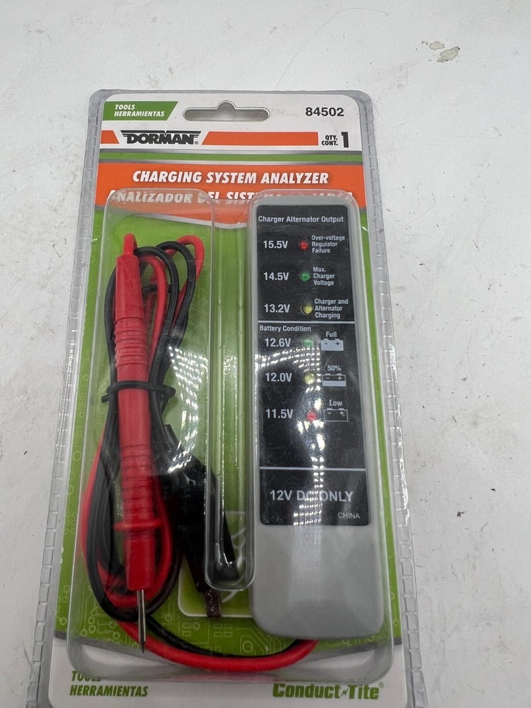 Qty 3 Dorman Genuine Conduct Charging System Tester 84502 Analyzer Tool