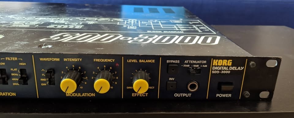 *READ DESCRIPTION* (UNTESTED) Vintage Korg SDD-3000 Programmable Digital Delay