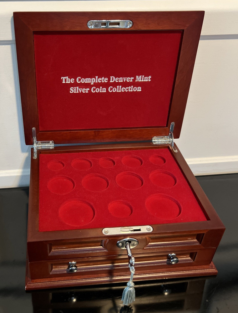 The Complete Denver Mint Silver Coins Collection ~ Case Only with Key