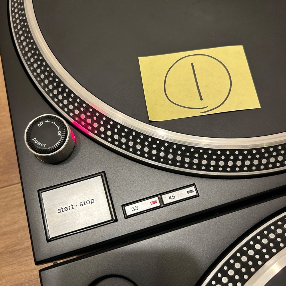 Technics SL-1200MK5 DJ Record Player Turntable System Pair Set FullyFunction