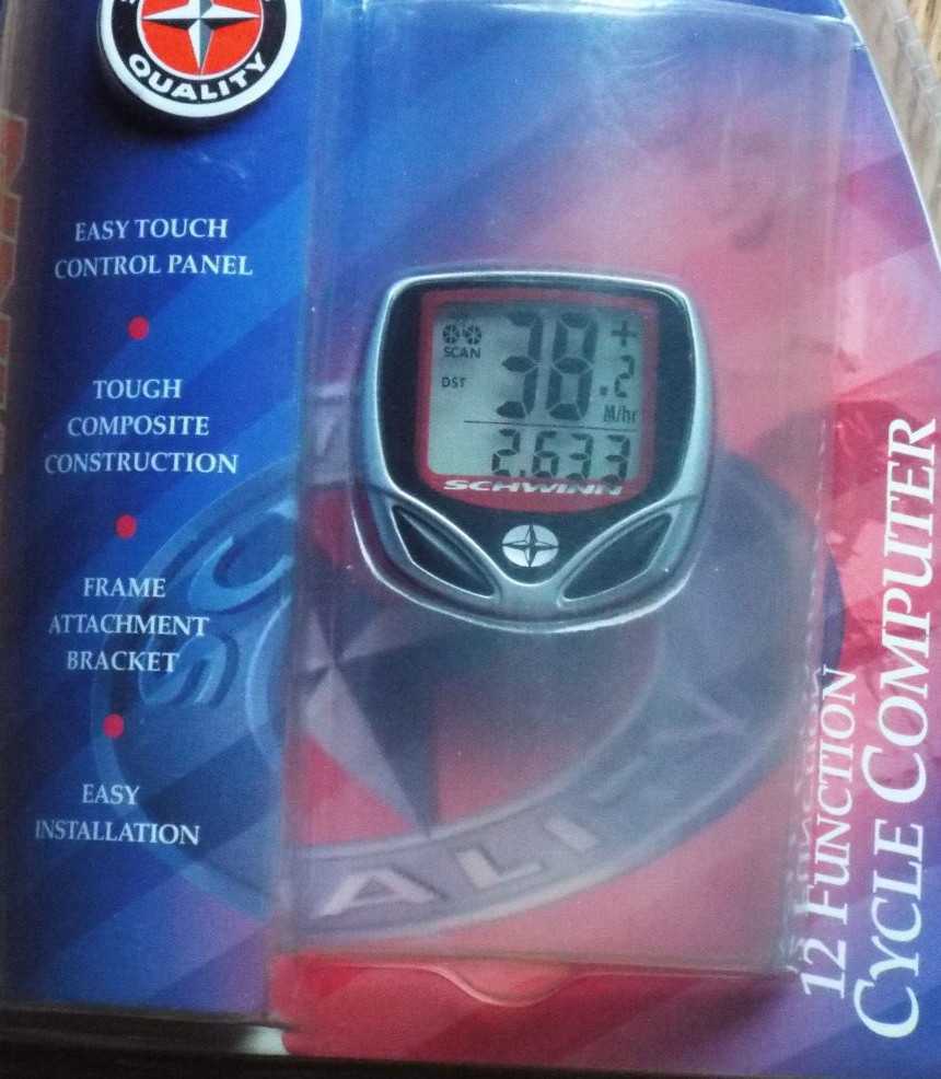 Schwinn 12 Function Bicycle Computer Speedometer Odometer SW500T