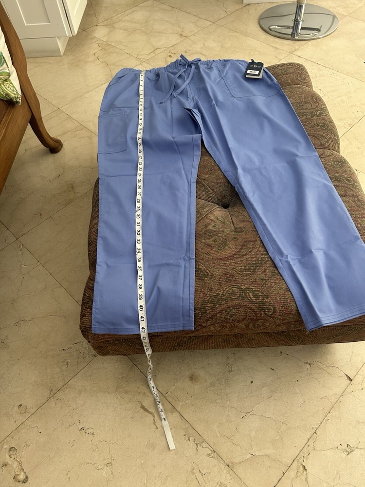 Cherokee unisex blue two piece uniform set, size 2XL