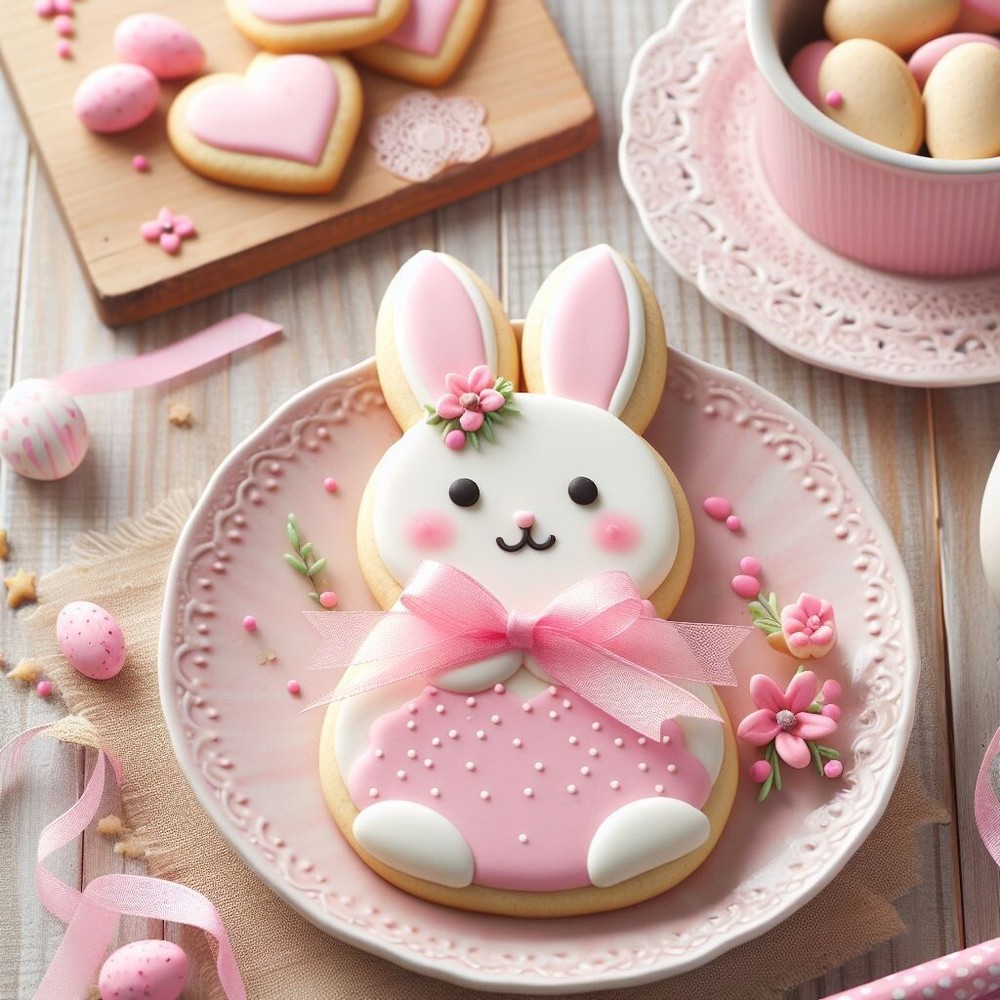 Easter Marshmallow Bunny Rabbit Cookie Cutter 4" Metal
