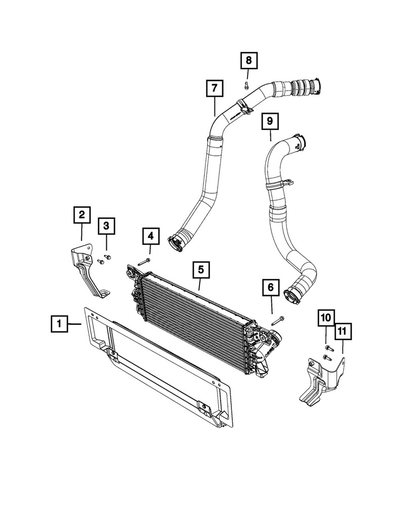 Genuine Mopar Charge Air Cooler 68269544AD