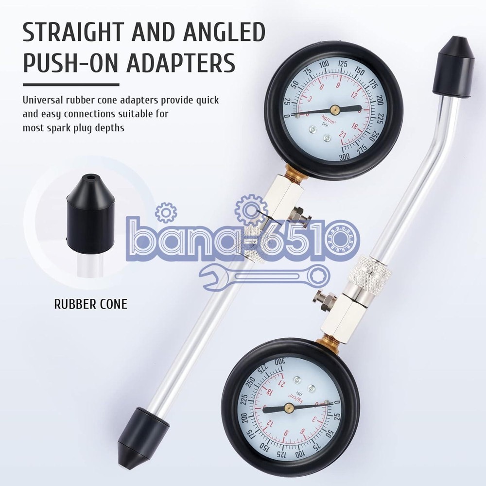 Petrol Engine Cylinder Compression Tester Kit for Automotive Motorcycle Tool Kit