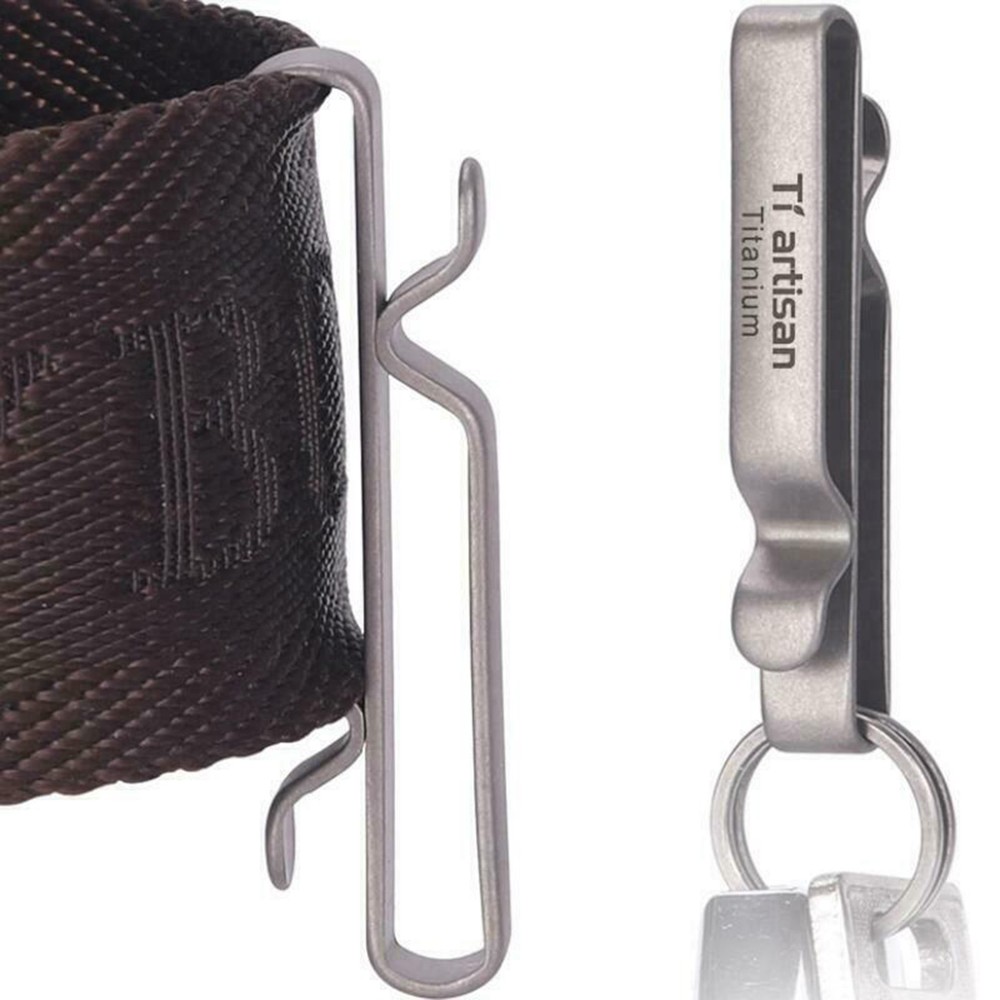 Practical Titanium Keychain Key Ring Holder Rust Resistant and Sturdy Material