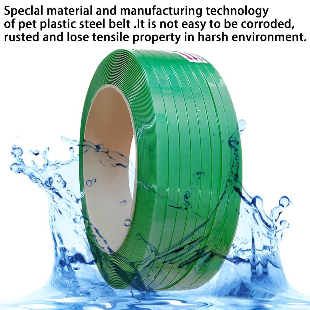 5/8" X.034 X1000Ft Polyester (PET) Strapping Roll Pallet Packaging Poly Banding
