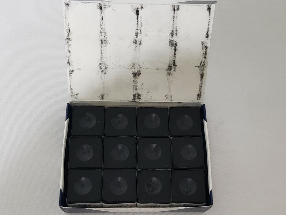 SILVER CUP BILLIARD CHALK - POOL CUE CHALK (12 pieces)