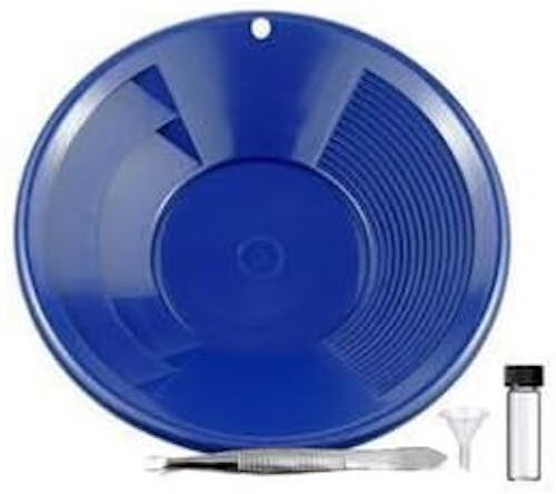 Sluice Monkey 10" Blue Gold Pan Panning Kit