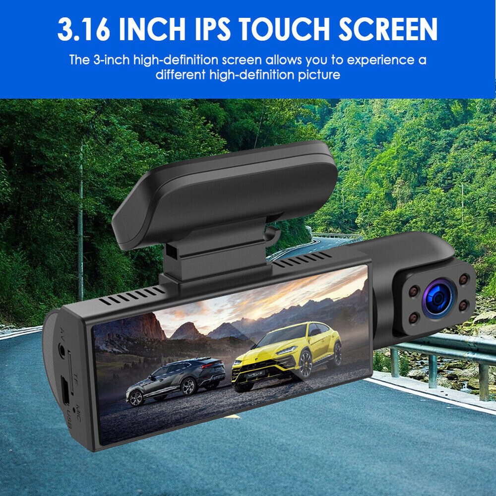 Dash Cam Car DVR Front Inside Camera Driving Recorder 170° Wide Angle G-sensor