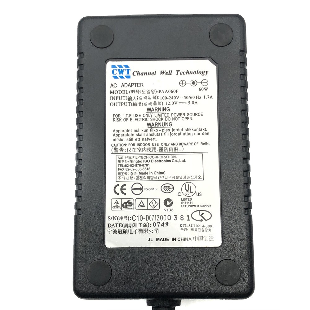 Original 60W CWT AC Adapter for Synology DS220+ DS220j DS218 DS218play OEM